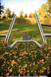 outdoor treadmill - close-up demonstration